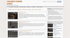 Desktop Screenshot of childrensfashionup.com